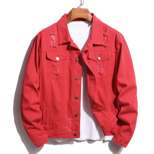 Denim coat autumn and winter new European and American style denim men's coat