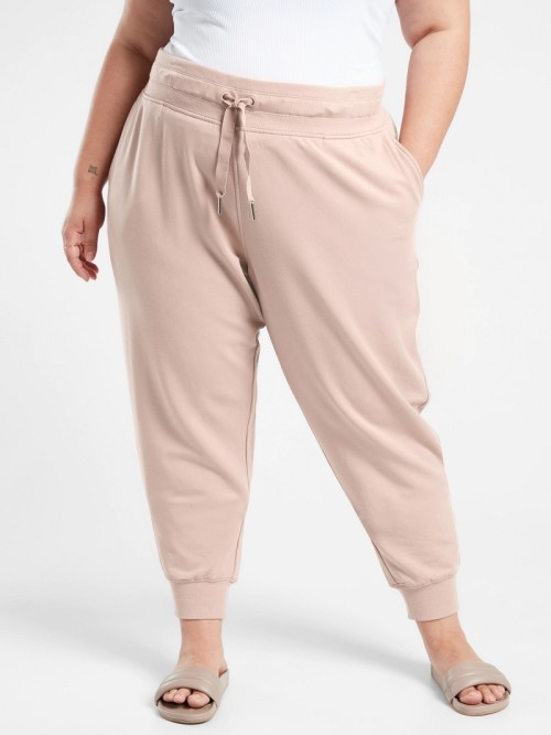 Cozy cotton women's joggers with adjustable waist