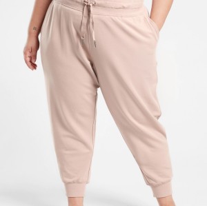 Cozy cotton women's joggers with adjustable waist