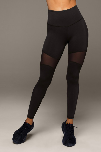 High waist sexy mesh trainning leggings