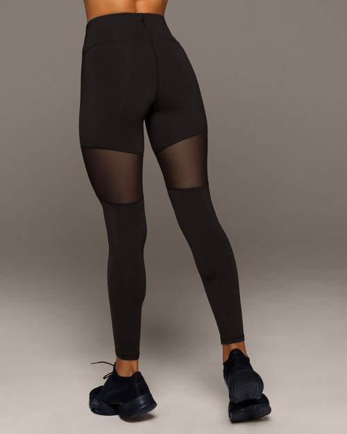 High waist sexy mesh trainning leggings