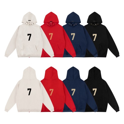 Red hoodie thickened custom colored high-quality autumn and winter plus velvet men's style