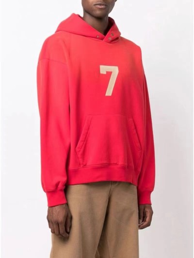 Red hoodie thickened custom colored high-quality autumn and winter plus velvet men's style