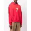 Red hoodie thickened custom colored high-quality autumn and winter plus velvet men's style