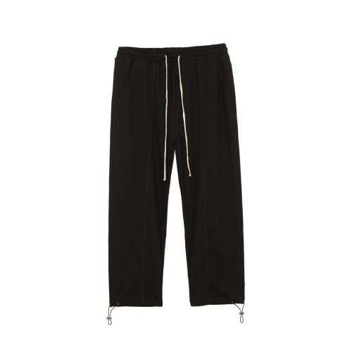 Street new autumn and winter wide leg pants matching trend thin men's trousers