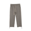 Street new autumn and winter wide leg pants matching trend thin men's trousers