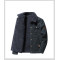 Autumn and winter washed cotton plus fleece thickened casual fashion lapel jacket jacket for men