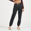 Cotton joggers for women with drawstring running sweatpants