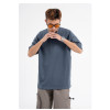 Summer cotton solid color short sleeve T-shirt loose large size men's wear