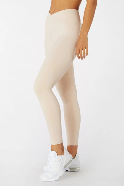 Criss cross waist yoga leggings Crossover V shape sports tights