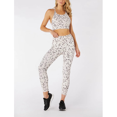 Custom pattern printed yoga leggings high waist trendy daily activewear