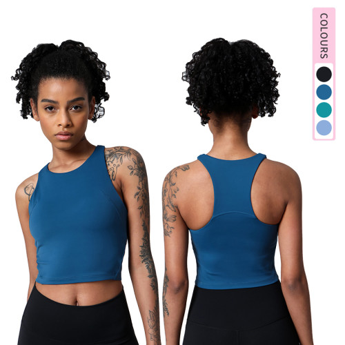 Workout Crop Tank Tops Sleeveless Racerback Crop Sport Top for Women Cropped Yoga Tank Top