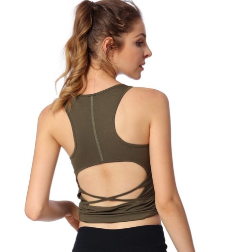 Workout Tank Tops for Women ,Open Back Strappy Athletic Tanks, Yoga Tops, Gym Shirts