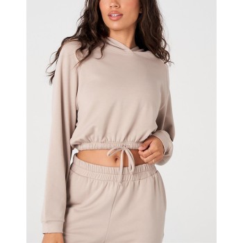 Women's light weight hooded sweatshirts adjustable waist hoodies