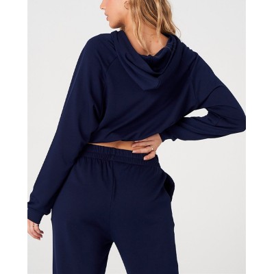 Women's light weight hooded sweatshirts adjustable waist hoodies