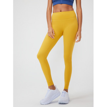 High Waist yoga leggings with side pockets plain fitness tights