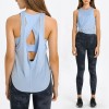Womens Workout Shirts Sexy Open Back top Activewear Workout Clothes Sports Yoga Tank Tops