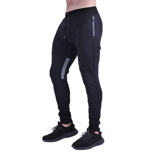 men's sports casual light plate slim fitness pants men's trousers small foot bunched mouth pants