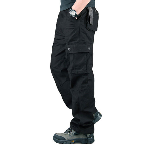 Cargo pants Men's outdoor casual pants large size straight sweatpants multi-pocket loose work pants