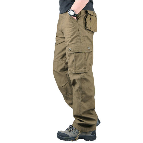 Cargo pants Men's outdoor casual pants large size straight sweatpants multi-pocket loose work pants