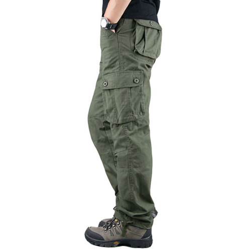 Cargo pants Men's outdoor casual pants large size straight sweatpants multi-pocket loose work pants