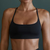 Fitness Strappy Sports Bra for Women Light Support Backless Removable Padding Open Back yoga bra