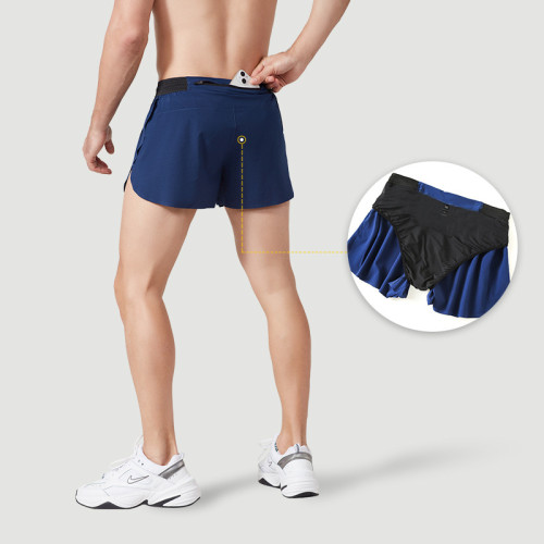 Men's shorts Beach Shorts large size Double-layer Mesh men's sports shorts Fitness shorts