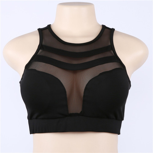 Mesh Panel sports bra ,high suppoirt sports bra, workout running yoga bra