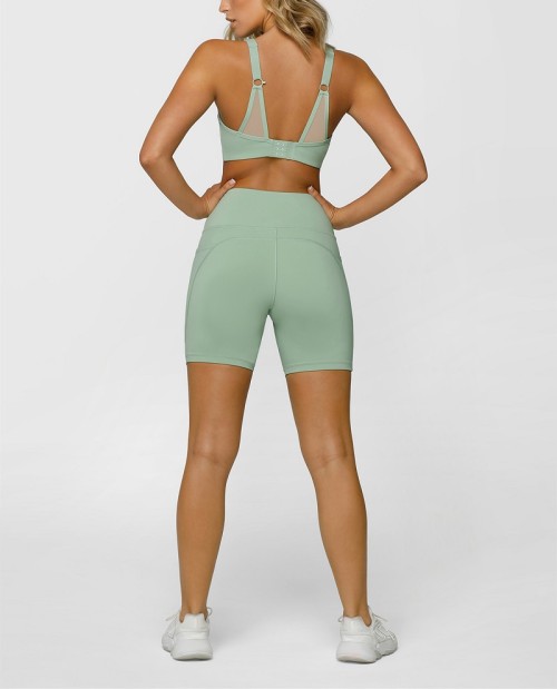 Tummy control yoga shorts with side pockets high quality biker shorts