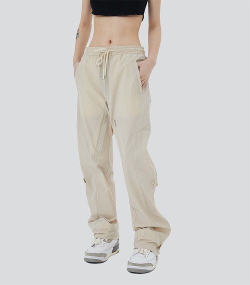 Outdoor function wind street retro casual pants adjustable men's trousers