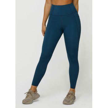 Tummy control compression yoga leggings with side pockets