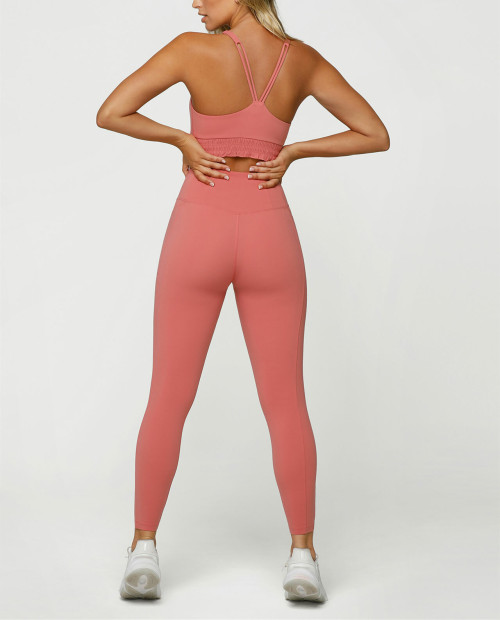 High waisted sports leggings flattering butt lifting yoga tights