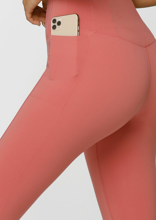 High waisted sports leggings flattering butt lifting yoga tights