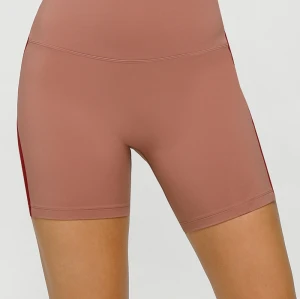Tummy control yoga shorts no front rise seam biker shorts