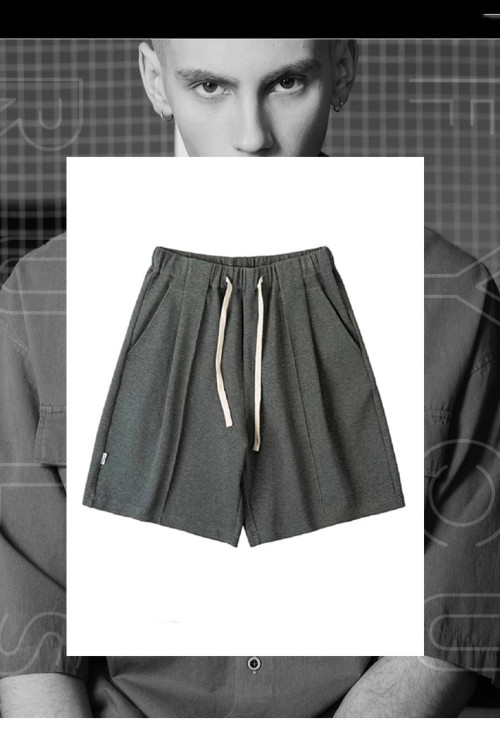 New loose anti-wrinkle drawstring shorts casual all-match men's shorts