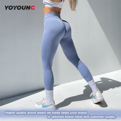 Custom Private Label High Stretch Butt Lift Yoga Pants For Women China Manufacturer