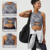 Women's Tie Dye Sleeveless Workout tank top, Casual Cropped Tank Top , yoga Shirts