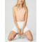 Customized classic yoga shorts white non see through biker shorts
