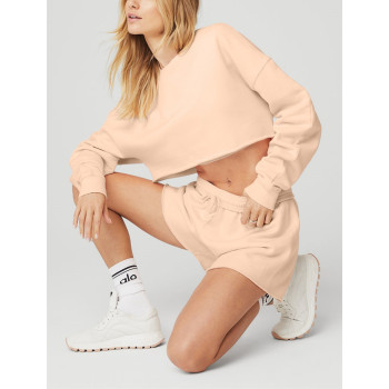 Cotton loungewear for women high quality loose fit running shorts