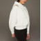 Unique front cut out hoodies for women with puff shoulders