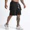 Summer new men's trend loose large size solid color men's sports basketball shorts
