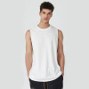 180g solid color cotton sleeveless vest sports leisure fitness men's basic casual tank