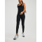 YYNJ02 Activewear Manufacture Scoop Neck Sports Jumpsuits Fitness One Piece Sets