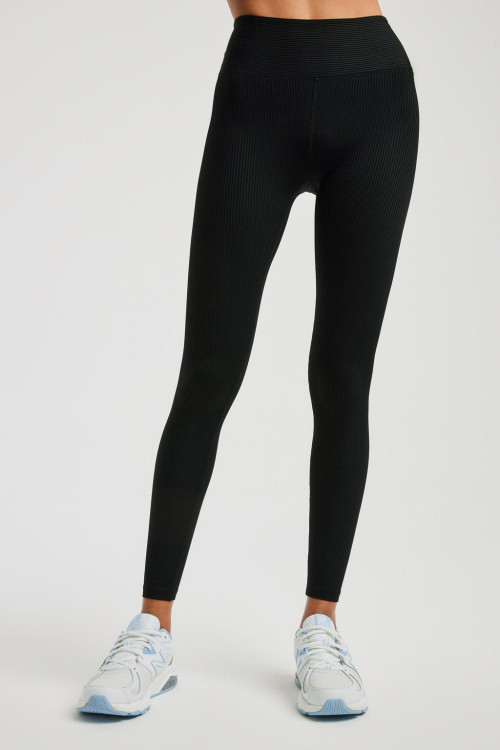 High waisted patchwork yoga leggings with side stripes