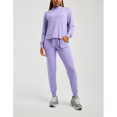 High neck loose fit sweatshirts soft cotton hoodies for ladies