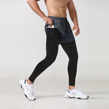 Fitness pants elastic running speed dry pants basketball training pants tight sweatpants for men