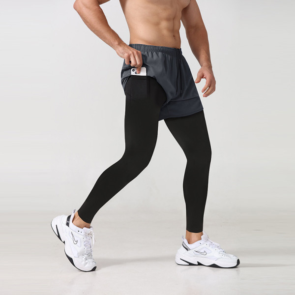 Fitness pants elastic running speed dry pants basketball training pants tight sweatpants for men