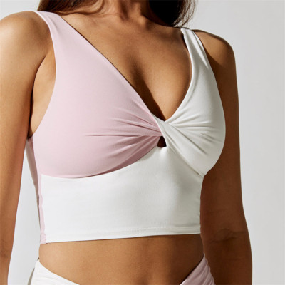 Longline Sports Bra,  Medium Support Yoga Bra, yoga cropTops