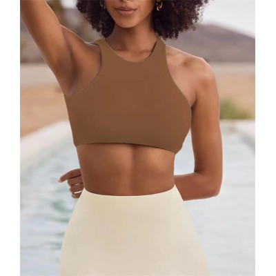 Sports Bras for Women Sexy Crew Neck Workout wear , Open Back Bra Fitness Running Yoga Tops