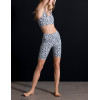 Custom leopard printing yoga shorts women's biker shorts